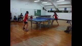 20160423市政盃桌球團體賽 成大都計vs逢甲都資A邱詠絮 第二點女單 2/2