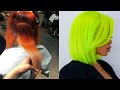 HAIR DYE TRANSFORMATIONS TO BRIGHTEN QUARANTINE!! SILK PRESS & COLOR COMPILATION ON NATURAL HAIR