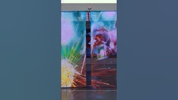 Awesome! ! The effect of transparent screen on automatic door