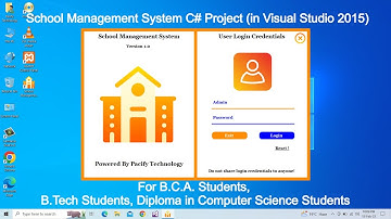 School Management System Project #vbnet #programming #visualbasic #visualstudio