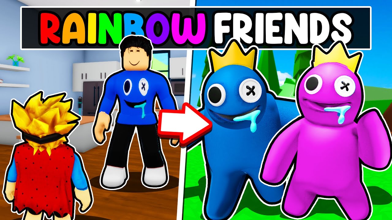 Rainbow Friends Roblox Green chasing Player by ChillinwChels on