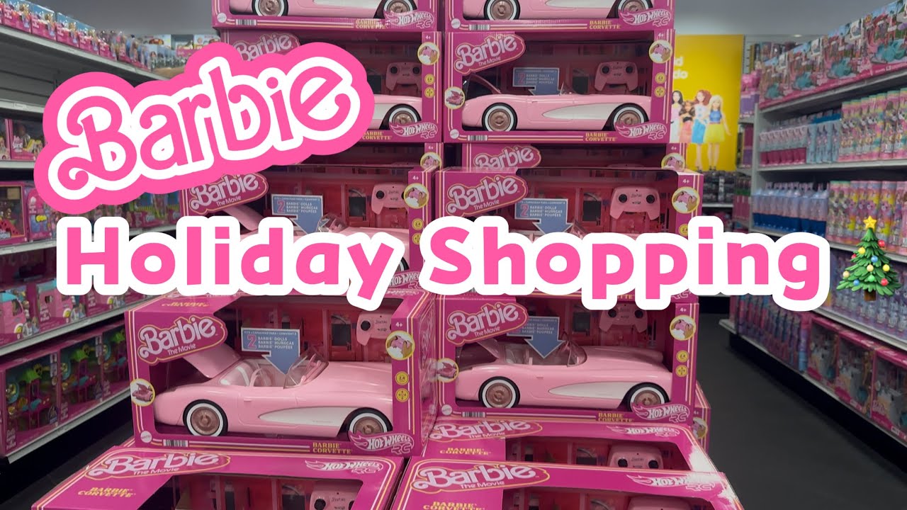 HOLIDAY BARBIE SHOPPING at MATTEL TOYSTORE, TARGET, MARSHALLS, TJ MAXX