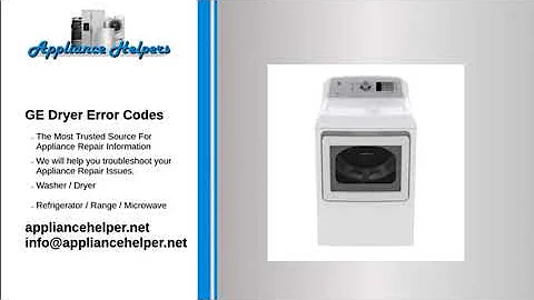 GE Dryer Error Codes