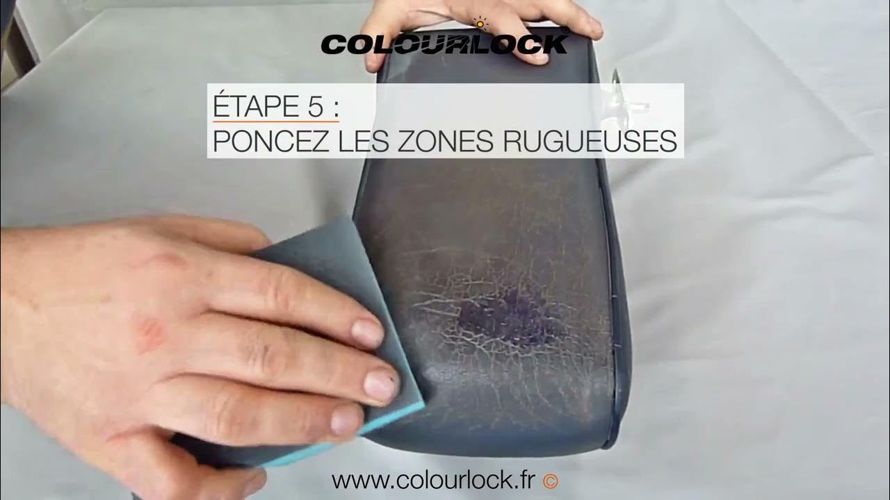 LA REPARATION D’UN CUIR CRAQUELE COLOURLOCK YouTube