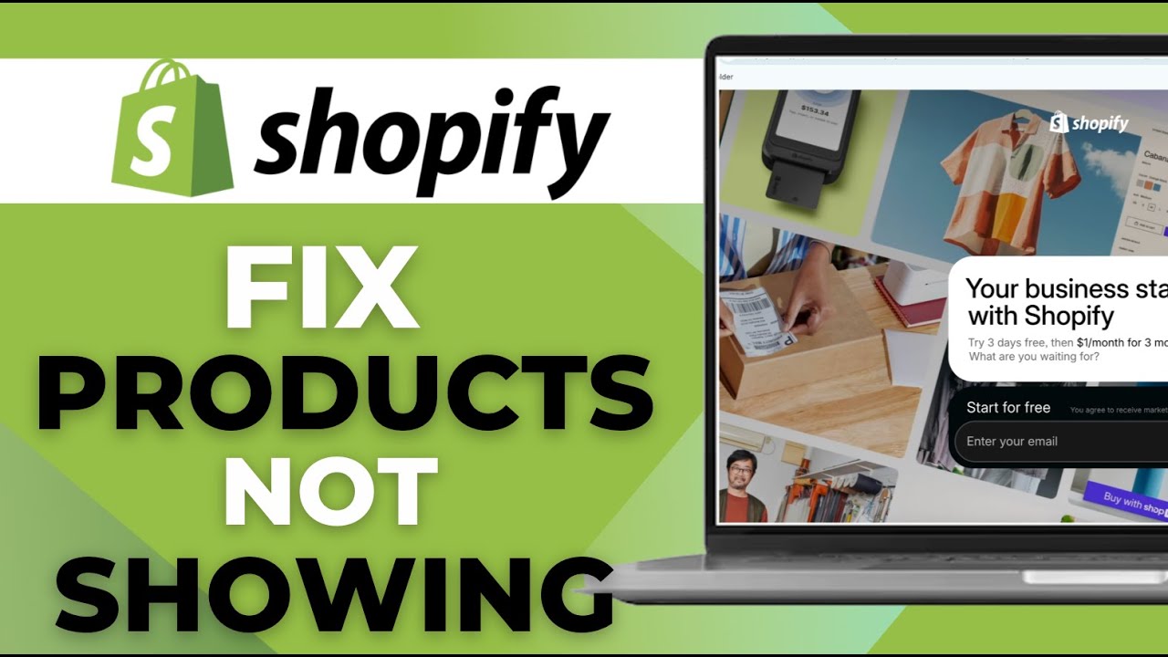 Как исправить ошибку «Товар Shopify не отображается на Shopify 2025»