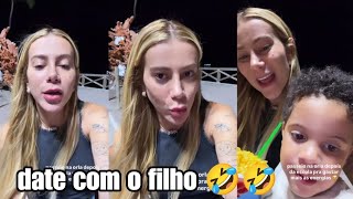 Apoline Ontem Brincou Dizendo Que Estava Em Um Date Com O Filho Após Mensagens Dos Homens