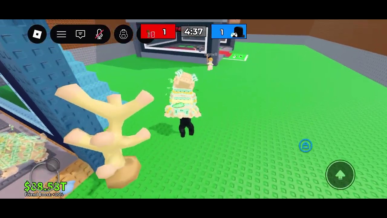 Dueling my cousin for his money pug 