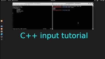 C++ input tutorial in Linux