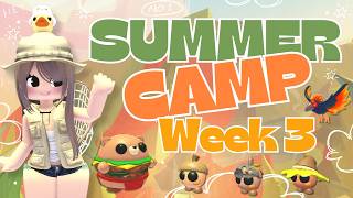 SUMMER CAMP | Week 3 👀✨ | Exploring NEW Pets, Making Neons, and NEW Queen BEE Merch #robloxadoptme