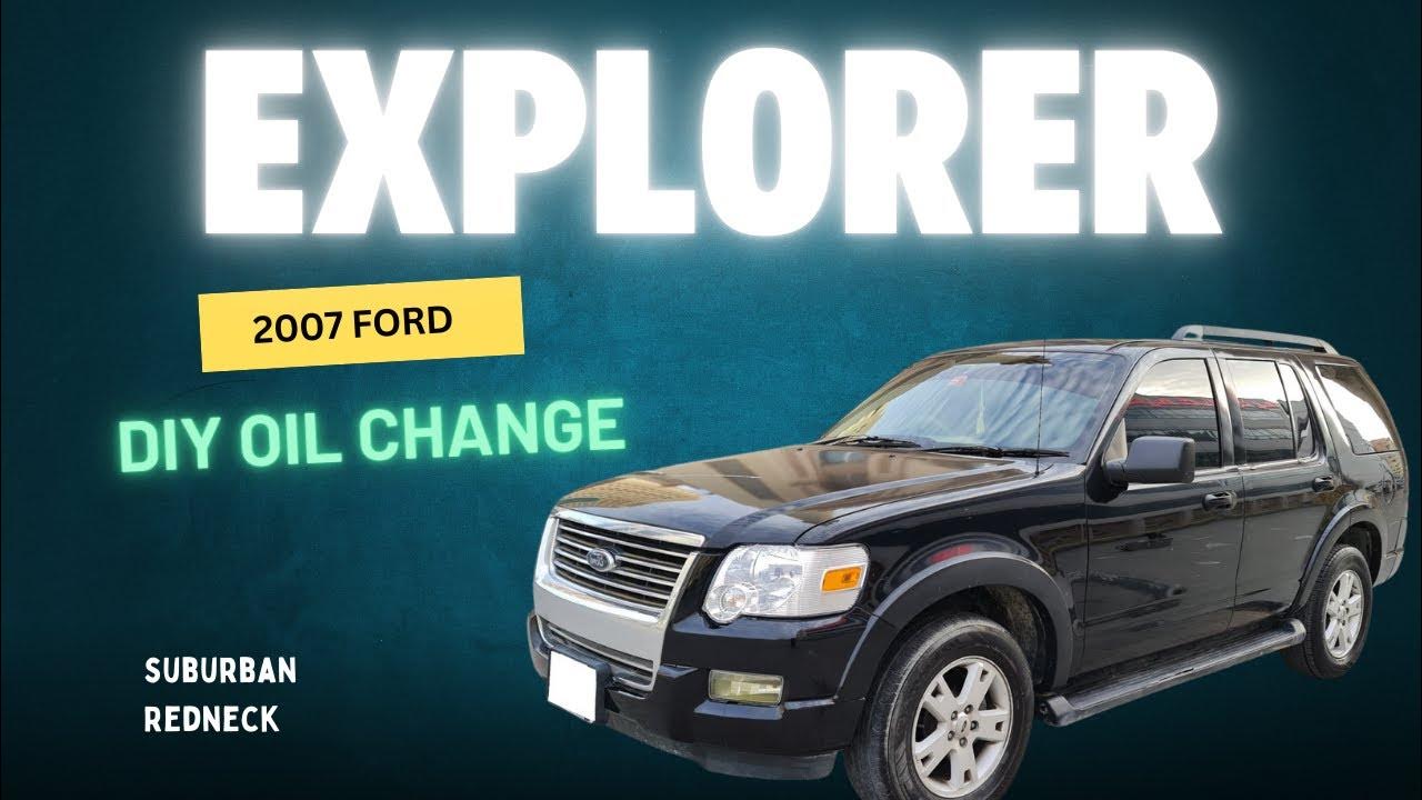 How to change oil 2007 Ford Explorer 4.6 V8 - YouTube