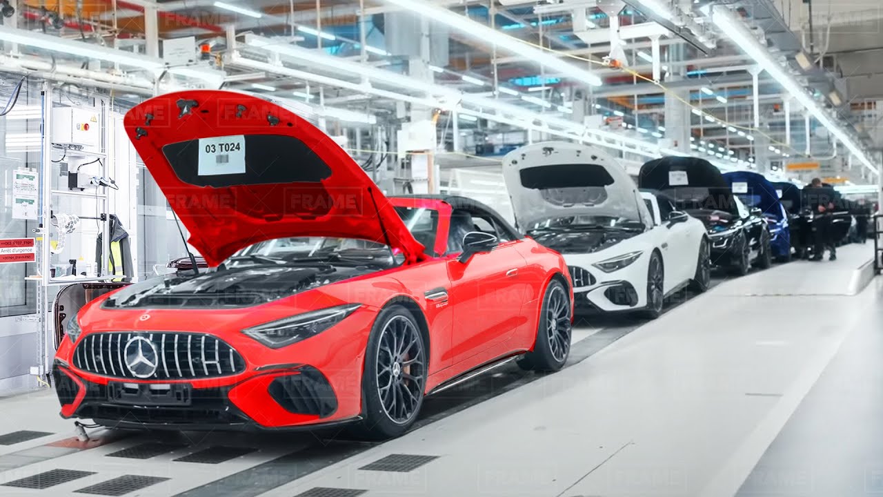 ⁣Inside Best AMG Factory in Germany - Mercedes-AMG SL Production Line