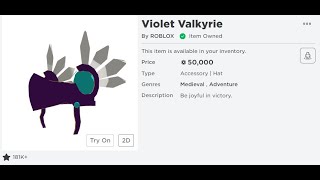 Buying Violet Valk On Roblox D