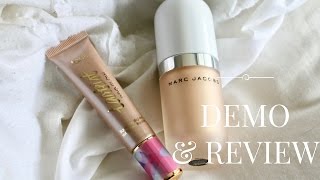 Marc Jacobs Dew Drops VS. Tarte Tarteist PRO Glow: IN DEPTH REVIEW + DEMO