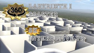 Achterbahn im Labyrinth [NoLimits2] [8k/4K] [Interactive virtual 3D]