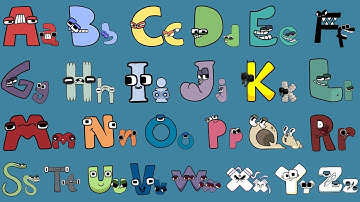 Alphabet Lore Snakes transform Uppercase and Lowercase Letters from I (A-Z)