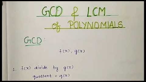 Algebra| GCD & LCM of polynomials|10th STD chapter-3 |Online tuition Available👇 Check description