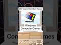 Do You Remember These &lsquo;90s Computer Games #Nostalgia #Gaming #90s #PCGaming #90sGamer #Microsoft