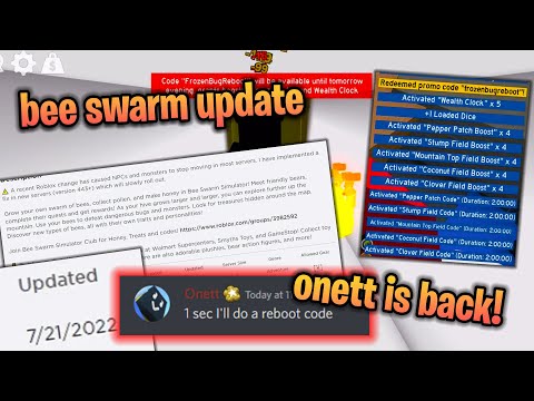 bee swarm new update!!! (new code, bug fixes, onett is alive!) | bee swarm simulator fixed