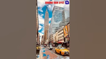 Wet Ground or Rain Effect Photoshop Tutorial #shorts #photoshop #rain #effects #trending