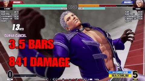 KOF XV : OROCHI YASHIRO - 3.5 Bars 841 Damage Reset Combo