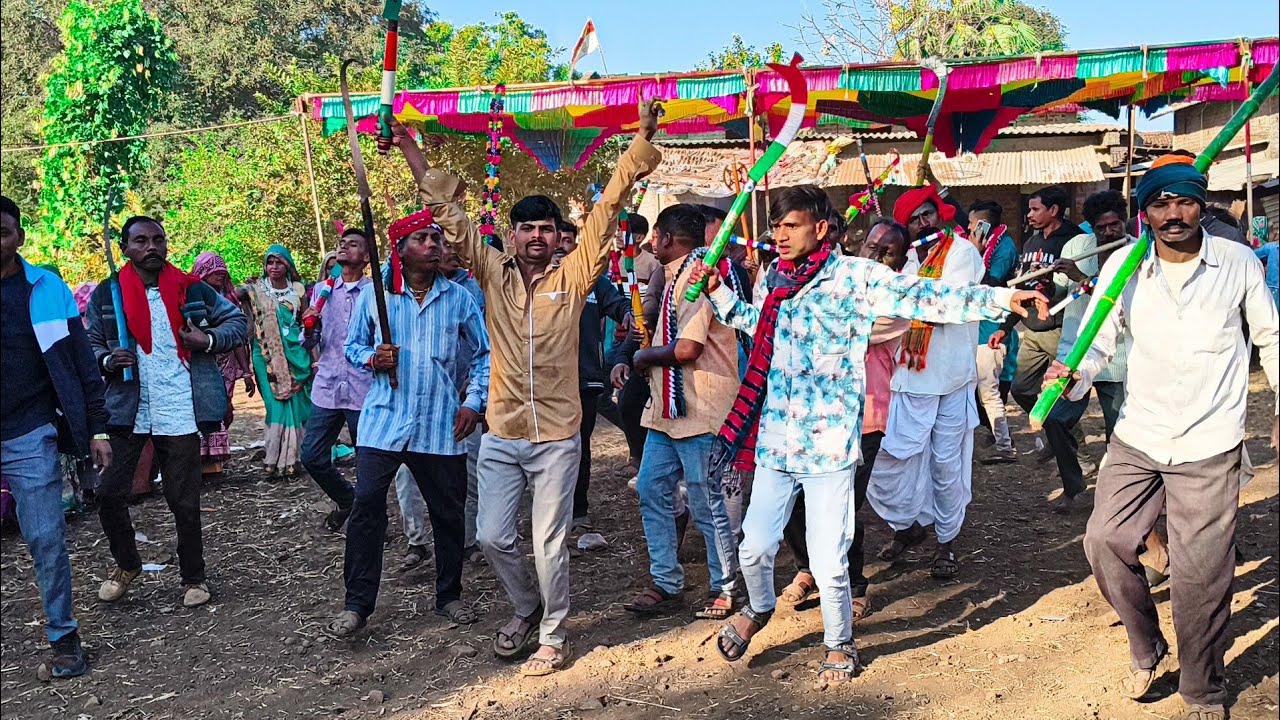 आदिवासी इंद्ल डांस वीडियो भैरेथा//2026//adivasi indal Dhol mandal dance video bheretha