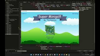 How to put sounds in a videogame with pygame (golf-game) screenshot 4