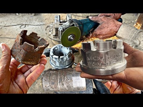 Изготовление корончатой гайки своими руками - YouTube