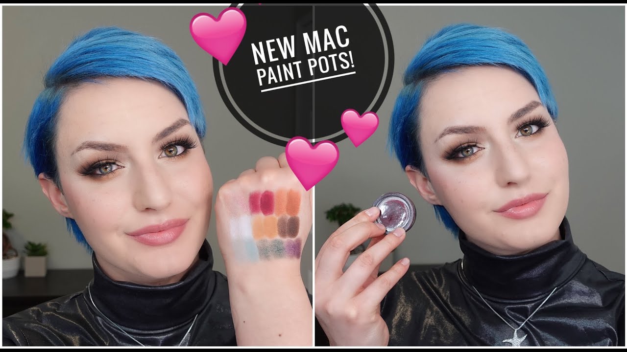 NEW MAC PAINT POTS- SWATCHES AND REVIEW!