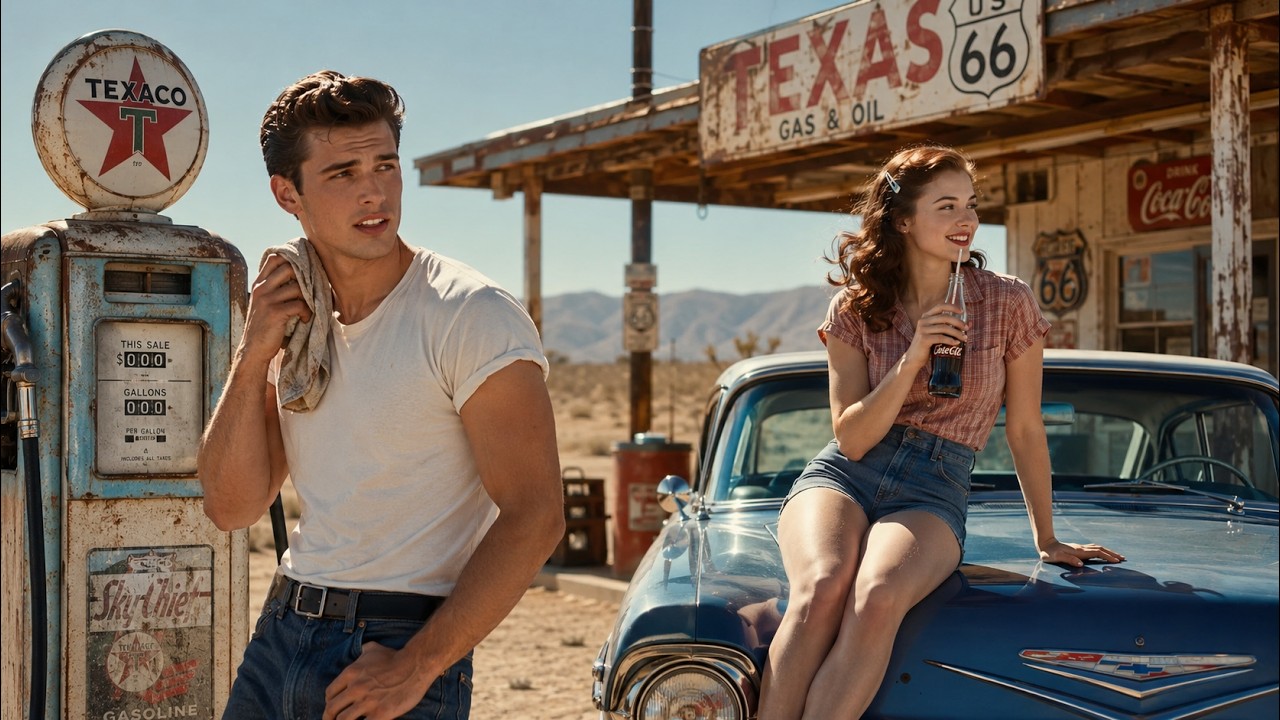 Cruisin' Down Route 66 🌵 1950s Summer Drive & Vintage Doo Wop