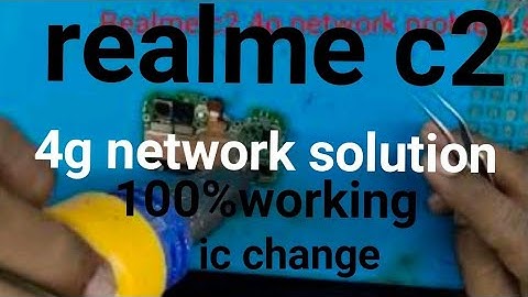 Realme c2 network problem