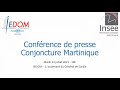 Diffusion en direct de la conférence de presse IEDOM Martinique - Insee 13 juillet 2021