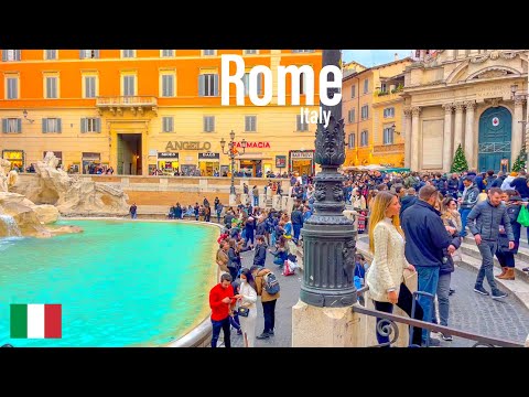 Rome, Italy | Central City Walk 4K | Feb 13, 2022