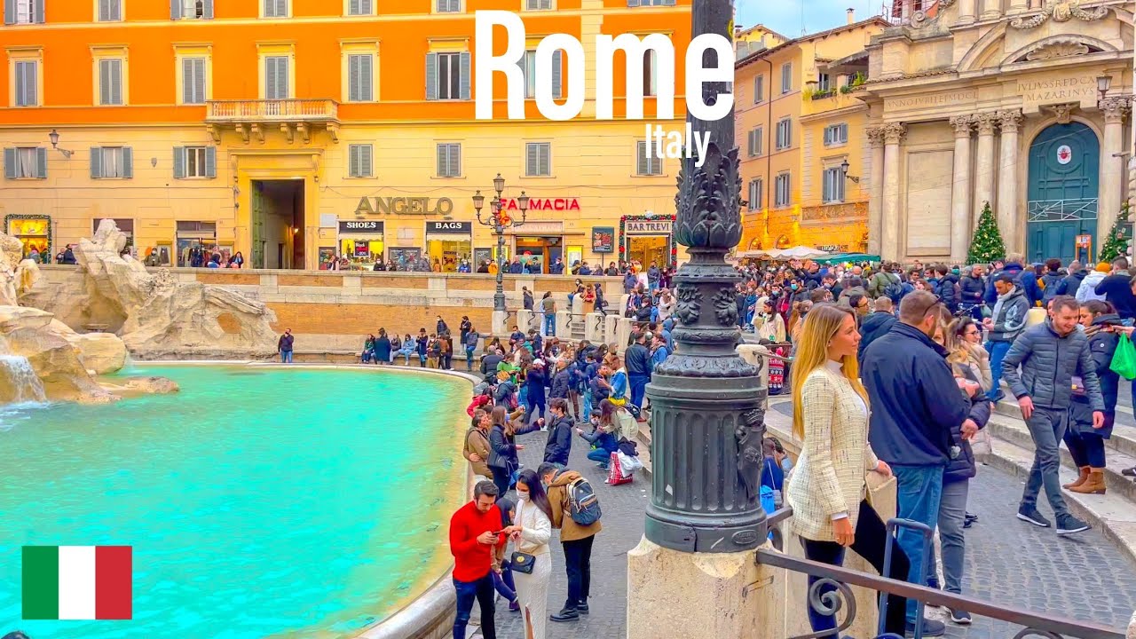 Rome, Italien | Promenad i Stadskärnan 4K | 13 feb. 2022