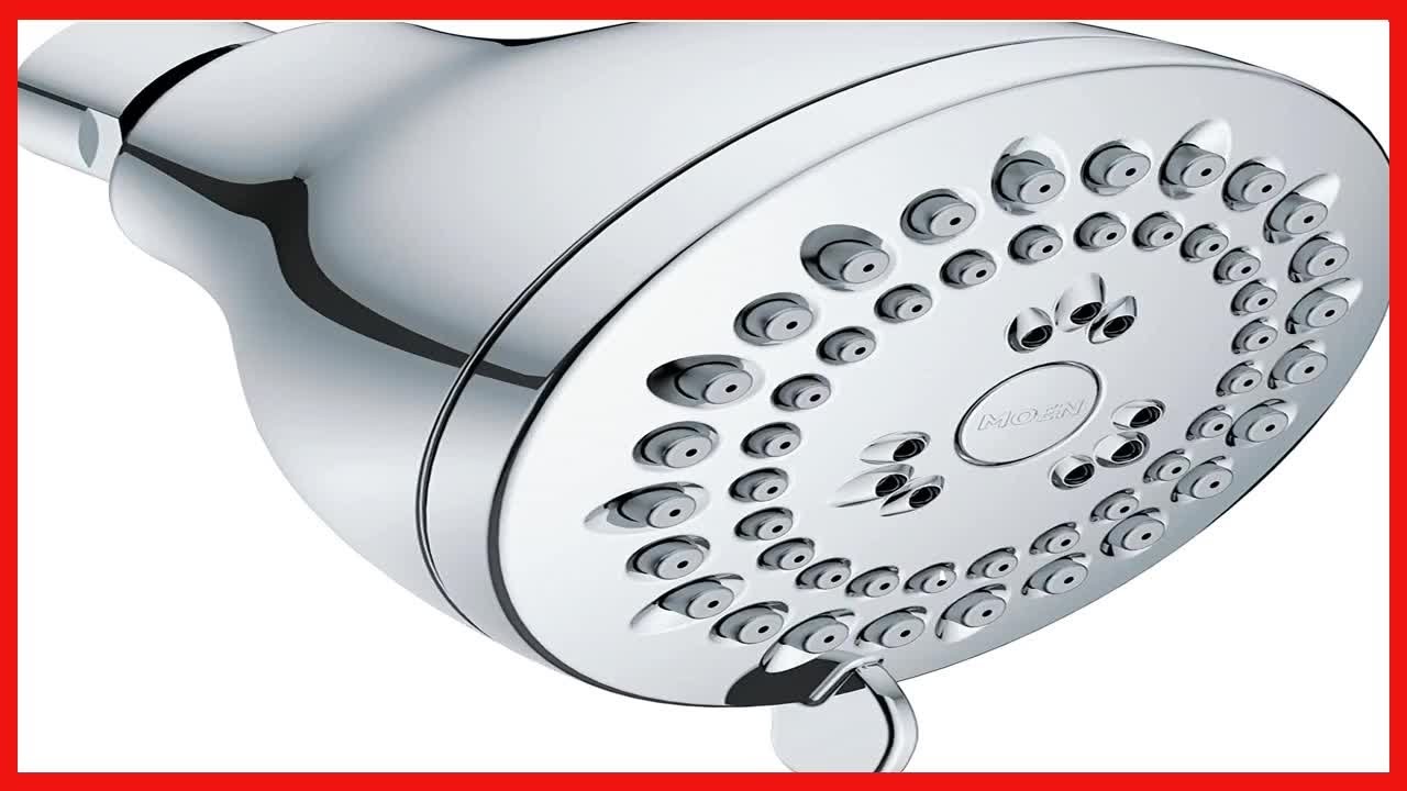 Moen Cl164928 Handbrause, 4-Funktionen, 2.0 GPM, Silber – Einfach Zu Installieren