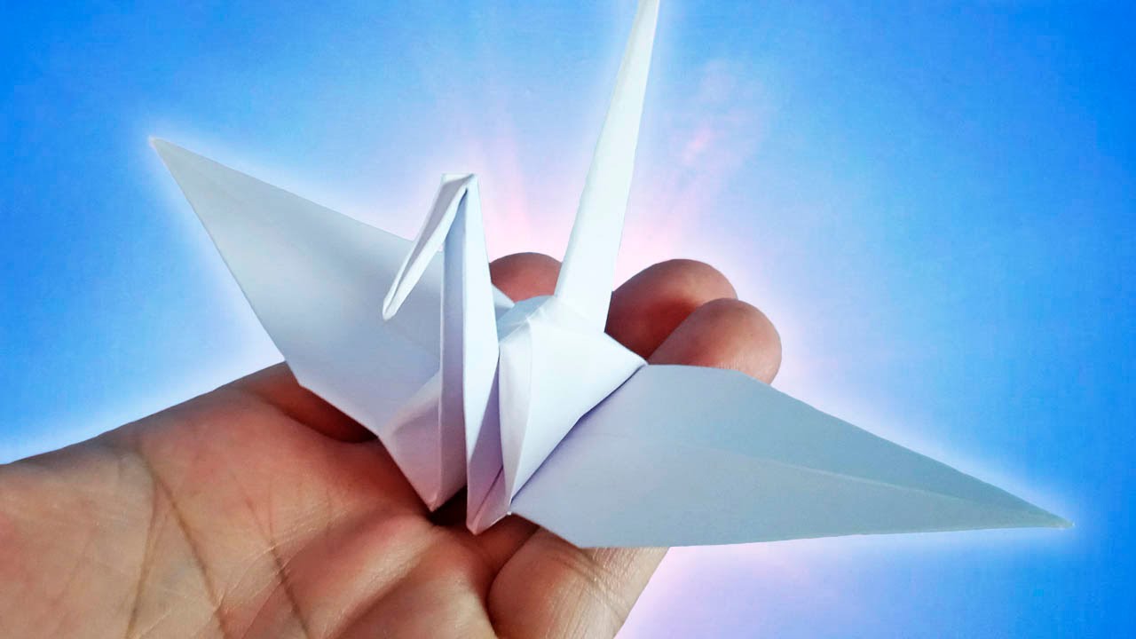 Tsuru de Origami Fácil Uns Craft YouTube