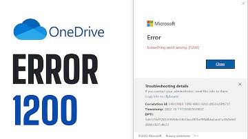 FIX Onedrive Error: 1200 Something went wrong - EASY GUIDE (2025)