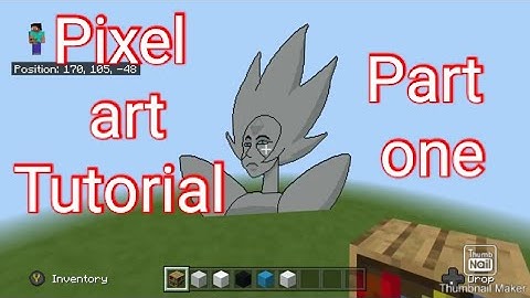 Minecraft Pixel art tutorial White Diamond (Steven Universe) Part 1