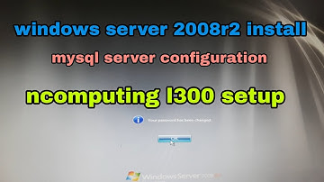 windows server 2008r2 - install - mysql server install