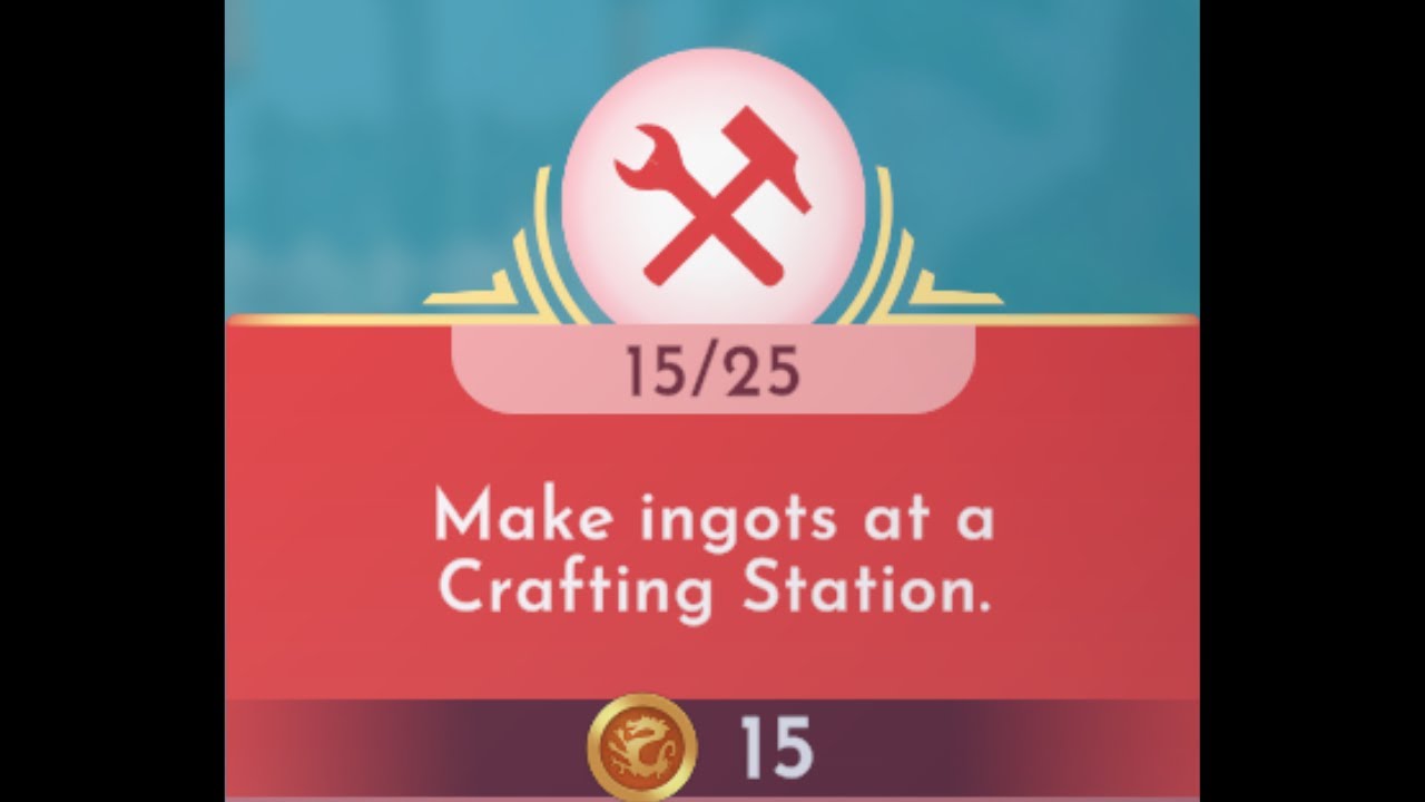 Make ingots at a Crafting Station - Disney Dreamlight Valley