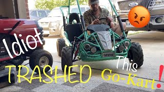 Idiot TRASHED This Go-Kart! Polaris Hammerhead 208R needs TLC & Maintenance! (Part 1) by Longshores Outdoors 365 views 5 months ago 8 minutes, 49 seconds