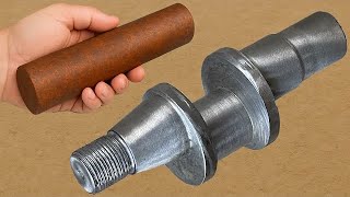 Icredibale Process To Make Step By Step A New Crank Shaft On Lathe Machene 