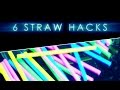 6 STRAW HACKS AND TRICKS ~ INCREDIBLE SCIENCE