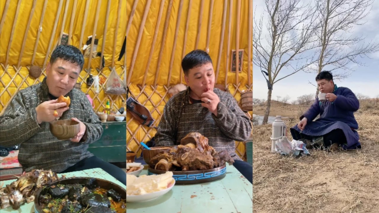 Традиционная кочевая жизнь монголов! Коллекция 6 #еда #кулинария #монголия