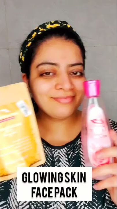 Multani mitti and rose water face pack for glowing skin #shorts