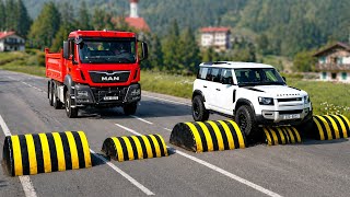 Cars vs Weird Speed Bumps Challenge #4 in BeamNG Drive! screenshot 3