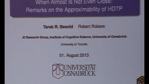 AGI-13 Tarek Besold - When Almost Is Not Even Close