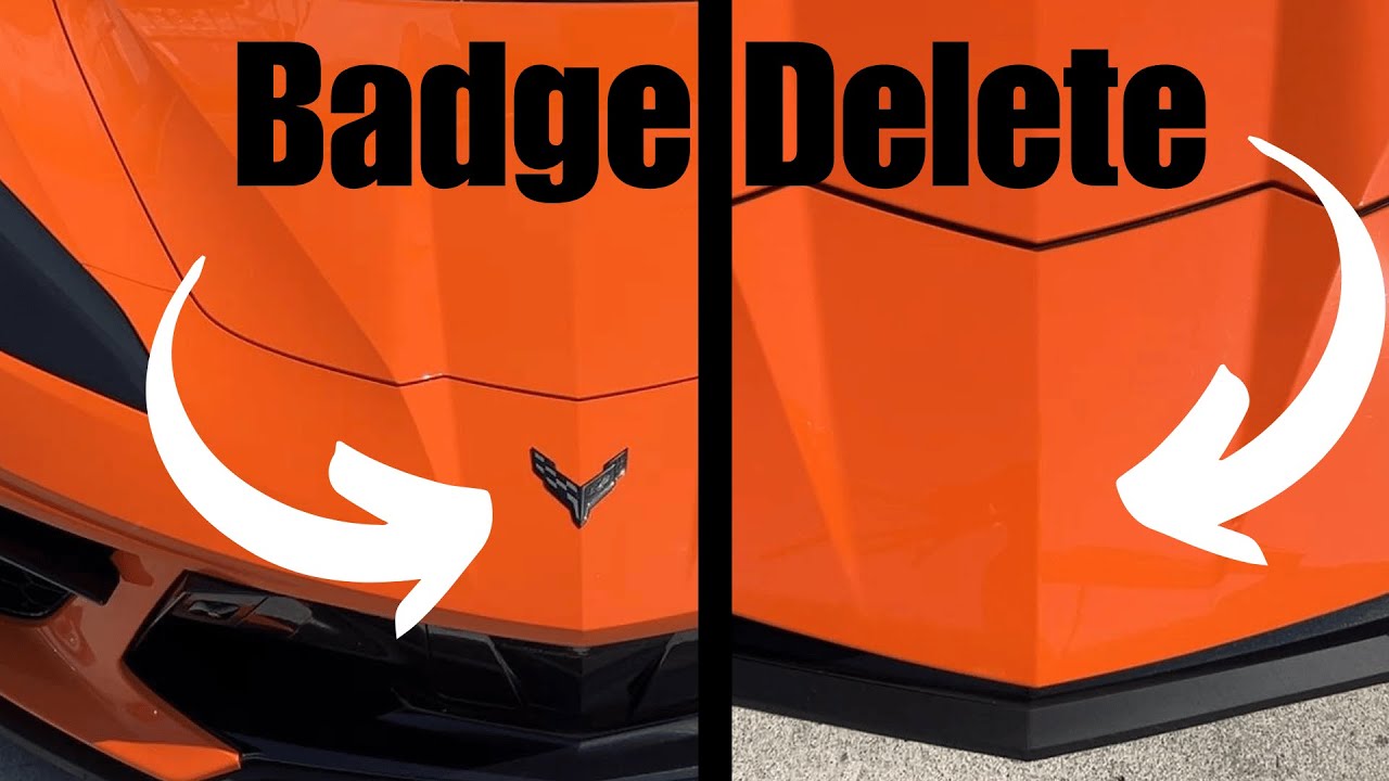 C8 Rear Badging 2022 Corvette C8 Badge Delete - YouTube