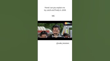 Exception Handling in Java😎 , Java memes 😂 #shorts #java