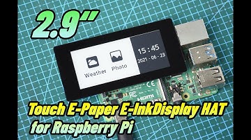 Waveshare 2.9inch Touch E-Paper Display HAT For Raspberry Pi,5-Points Capacitive Touch,SPI Interface