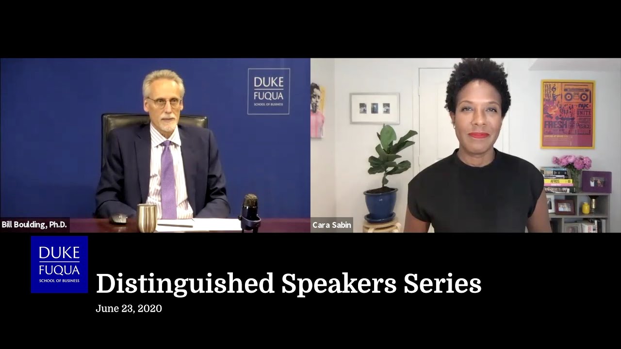 Distinguished Speakers Series: Cara Sabin, CEO, Sundial Brands